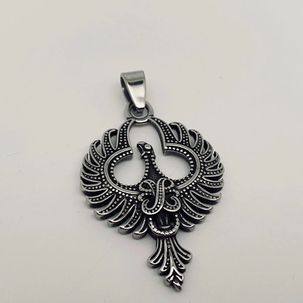 Stainless Steel Phoenix Pendant