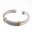 Stainless Steel Adjustable C-Shaped Bangle Bracelet