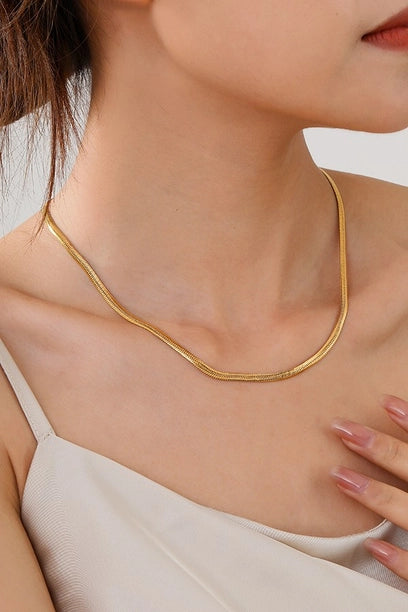 Snake Stainless Steel Waterproof Tarnish Free Necklace
